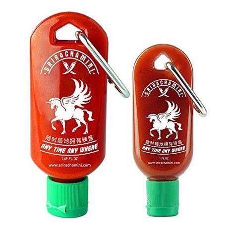 Sriracha Mini Hot Sauce Keychain Bottle Oz Hot Sauce Bottles Ketchup Bottle Coffee Bottle