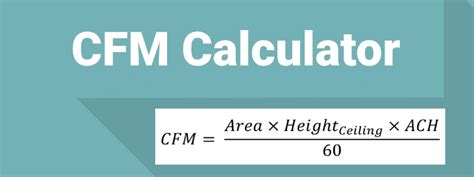 CFM Calculator: How To Calculate CFM? (CFM Calculation + Charts)