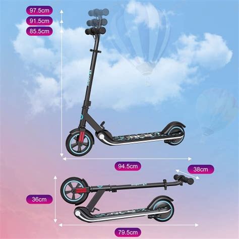 Rcb Trottinette Electrique Pliable Enfants 6 12 Ans Écran Led Lumières