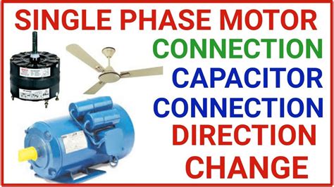 Single Phase Motor Connection With Capacitor - Electrical Wiring Work