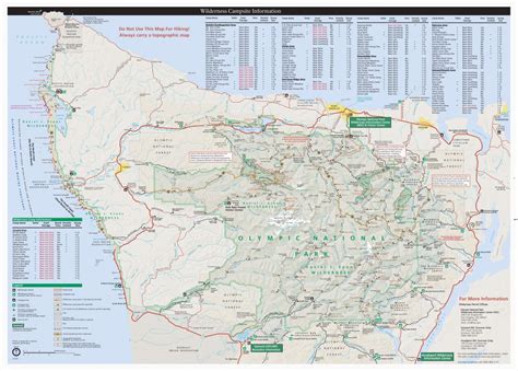 Oregon Inlet Campground Map Maps Olympic National Park U S National ...