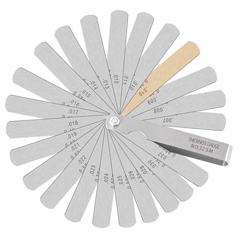 Zlksker 32 Blade Steel Feeler Gauge 00015inch To 0035inch
