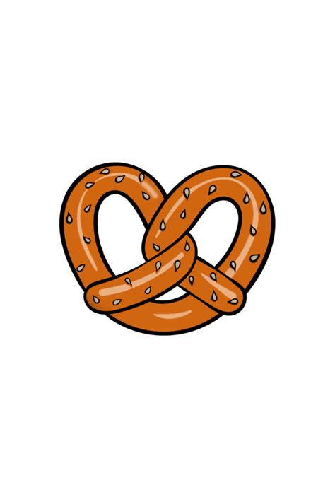 How To Draw Pretzel Drawing Knosten