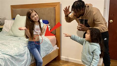 LONDON GETS HER BELLY PIERCED PRANK ON DAD YouTube