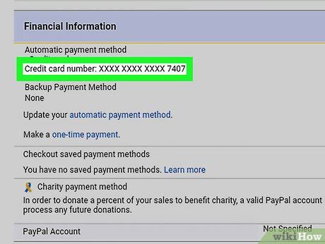 how to remove credit card on ebay