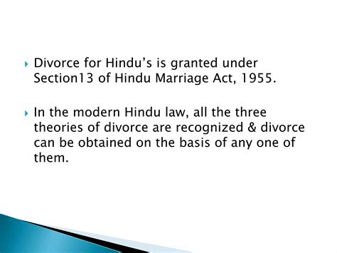 Divorce Under The Hindu Marriage Act 1955 Ppt