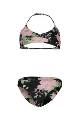 Roxy Shadow Floral Brasic Triangle Mädchen Bikini in schwarz lila kaufen ochsnersport ch