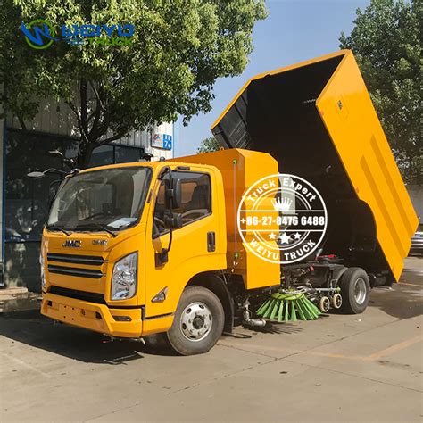 JMC 4x2 Truck Mount Broom Vacuum Street Road Sweeper Cleaning Truck