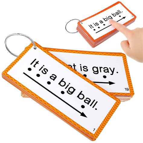 Buy 60 Pcs Word Sentence Cards Kindergarten Flash Cards Preschool Kids