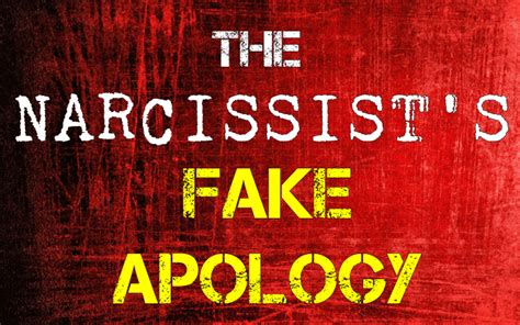 The Narcissist S Fake Apology Hubpages