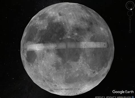 artificial satellite stripe  high def imagery  google moon