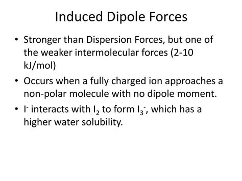 Chapter Intermolecular Forces Ppt Download