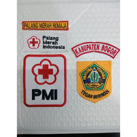 Jual Set Atribut Bordir Pmr Sd Smp Sma Logo Kota Kabupaten Bogor