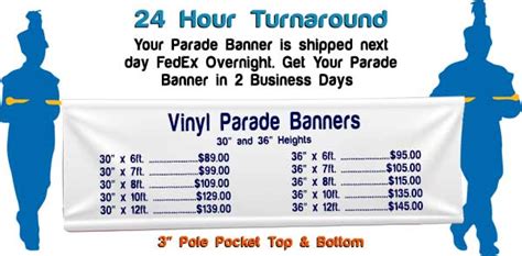 Parade Banners Next Day Parade Banners