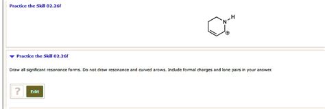 SOLVED Practice The Skill 02 26f Draw All Significant Resonance Forms