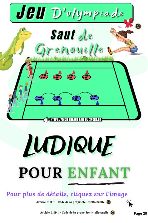 Le Jeu Du Saut De Grenouille Est Un Jeu Dolympiade M Lant Quipes En