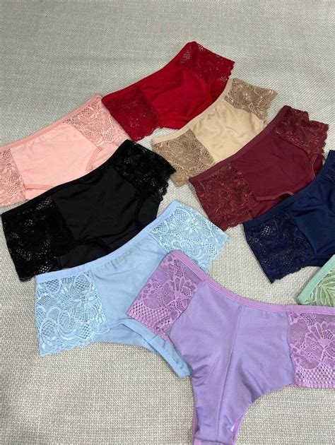 Kit Of Double Thong Panties With Comfort Side Lace Lingerie Lifts Butt Shein South Africa