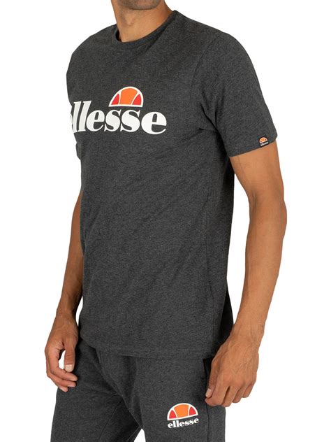 Ellesse Sl Prado T Shirt Dark Grey Marl Standout