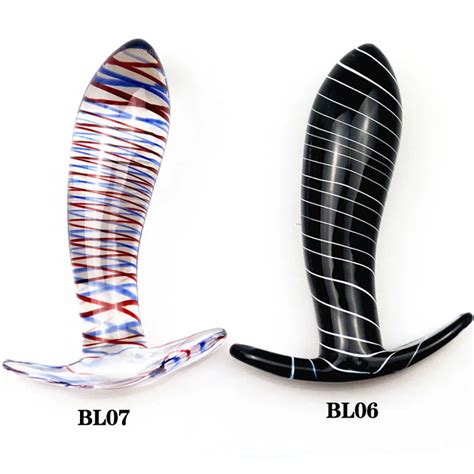 Anal Dilator Masturbator Butt Plug Glass Dildo G Spot Stimulator Crystal Glass Anal Plug Adult