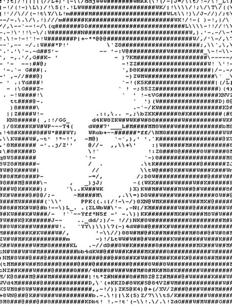 Mona Ascii Leonardo Da Vinci Mona Lisa Gioconda