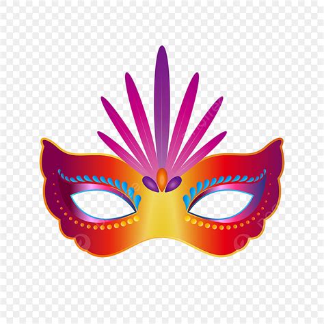 Máscara De Carnaval Desenho Colorido