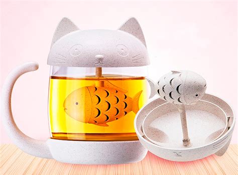 Купить оптом Стакан для заваривания чая «Kitten's fish» в Москве ...