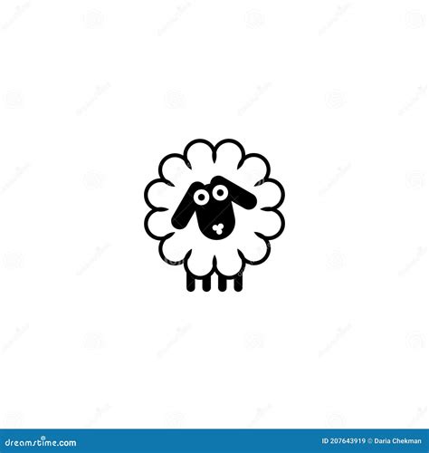 Black Sheep Logo on a White Background. Stock Illustration ...