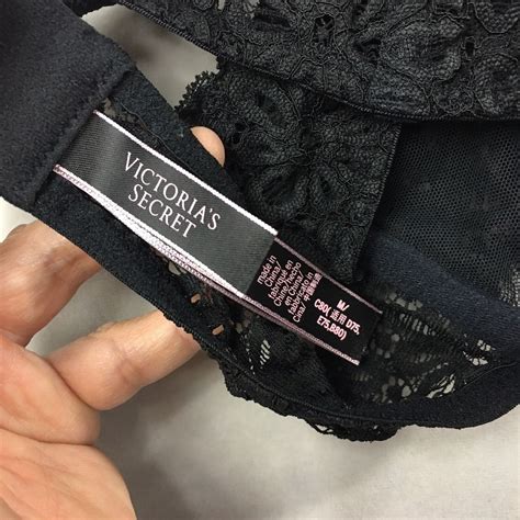 Victorias Secret Strapless Sexy Sheer Black Lace Unl… Gem