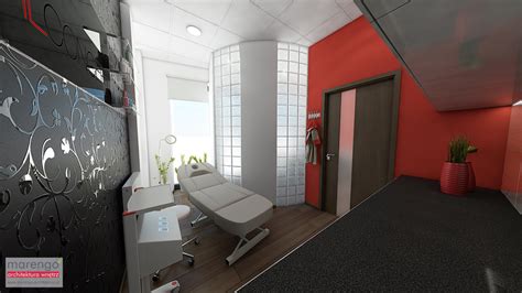 Salon kosmetyczny, Kraków- Marengo Architektura Wnętrz