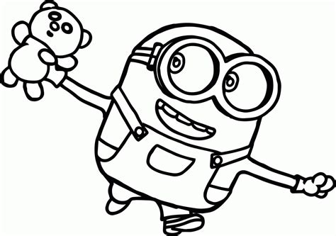 Minions Para Colorir E Imprimir Bob - Minion Bob com Brinquedos para colorir, imprimir e desenhar ...