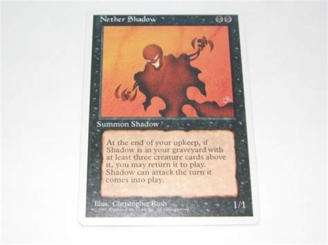 Mtg Nether Shadow Alternate 4th Edition Regular Rare For Sale Online Ebay