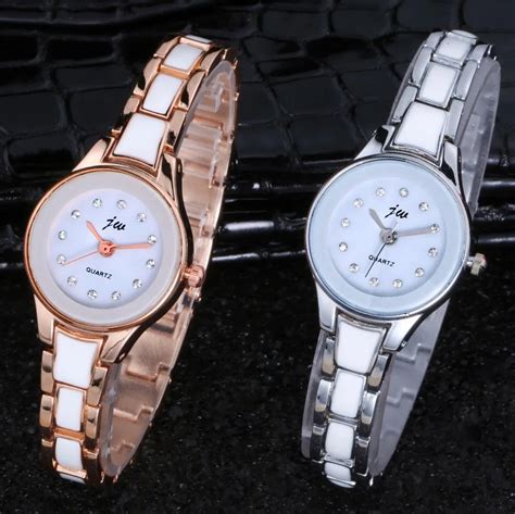 2018 New Fashion Jw Quartz Watch Clock Women Luxury Brand Alloy Crystal