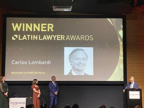 Carlos Lombardi Founding Partner Honored With The Latin Lawyers