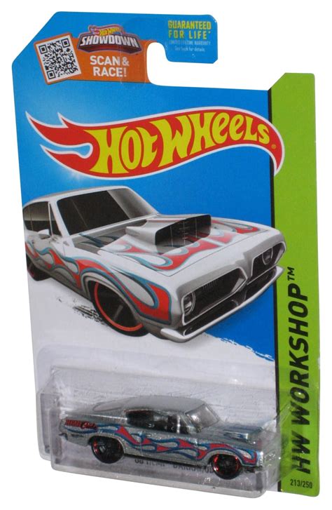 Hot Wheels HW Workshop 2013 Silver 68 Hemi Barracuda Toy Car 213 250 Walmart