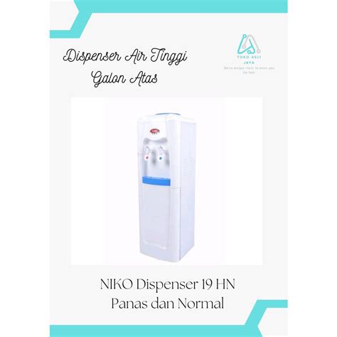 Jual Niko Dispenser Air Tinggi Berdiri Hot And Normal Laci 2 Susun