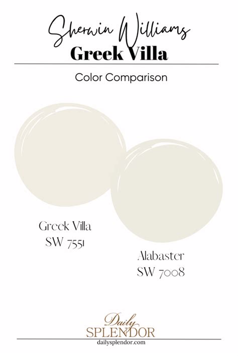 Sw Greek Villa Sherwin Williams Greek Villa Vs Alabaster: Which Is