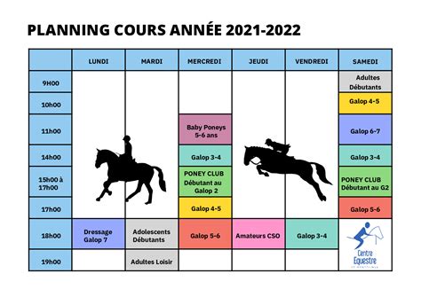 Planning Centre Equestre De Mont Limar