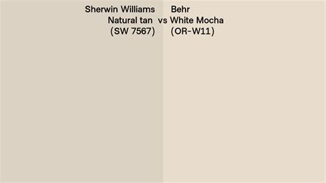 Sherwin Williams Natural Tan Sw 7567 Vs Behr White Mocha Or W11