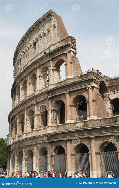 roman colosseum coliseum  rome italy editorial photo image