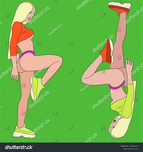 Illustration Girl Model Bikini Nude Sexy Stock Illustration Shutterstock