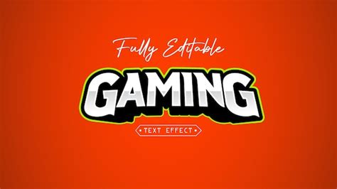 Premium Vector Gaming Text Effect Fully Editable