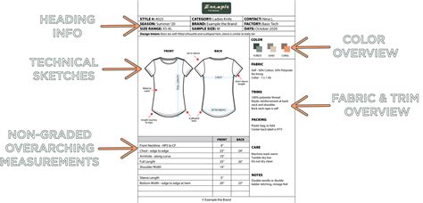 tech pack   spec sheet  apparel development