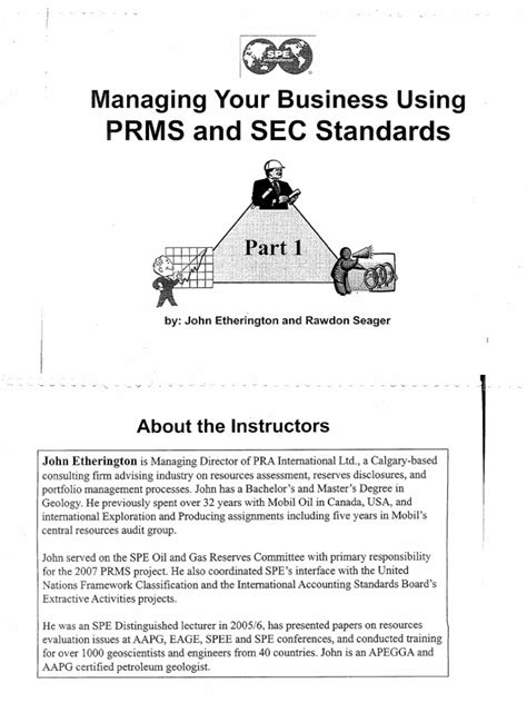 Managing Your Business Using Prms And Sec Standards 1 Pdf