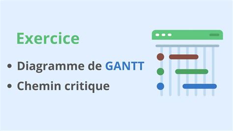 Exercice Diagramme De Gantt Chemin Critique Youtube