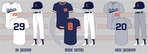 Auburn Tigers Baseball Uniforms - Auburn Uniform Database