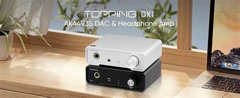 TOPPING DX1 AK4493S DAC & Headphone Amp, DSD256 PCM32Bit 384kHz, XMOS ...