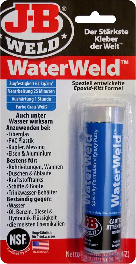 JB Weld Water Weld Epoxy Putty, Developed Specially Formula for