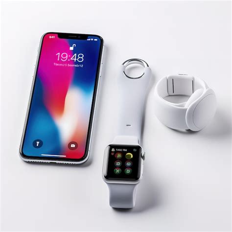 Premium Photo White Smart Watch And White Smart Phone
