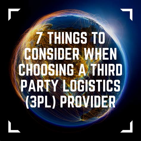 Key Factors To Consider When Choosing A 3pl Provider