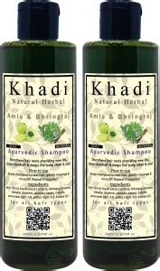 Khadi Natural Herbal Amla Bhringraj Shampoo Combo Pack Of Ml Each